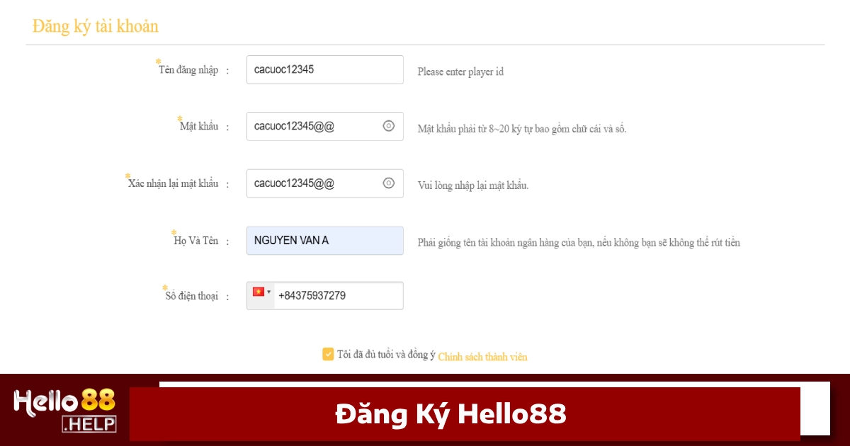 Đăng Ký Hello88 – Hướng Dẫn Chi Tiết Từ A Đến Z Cho Newbie 1 Điều Kiện & Cách Đăng Ký Tài Khoản Hello88