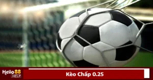 Khái niệm về kèo chấp 0.25 (¼ trái) trong cá cược bóng đá